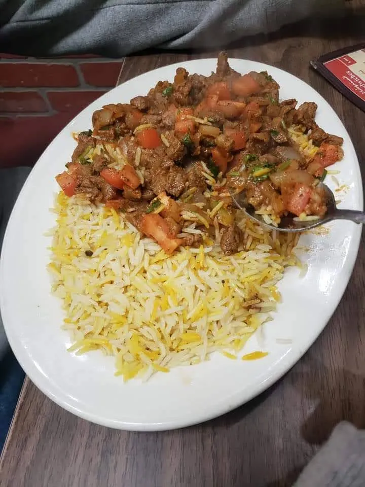 Lamb Qalaba on Basmati Rice